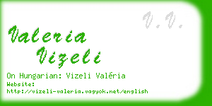 valeria vizeli business card